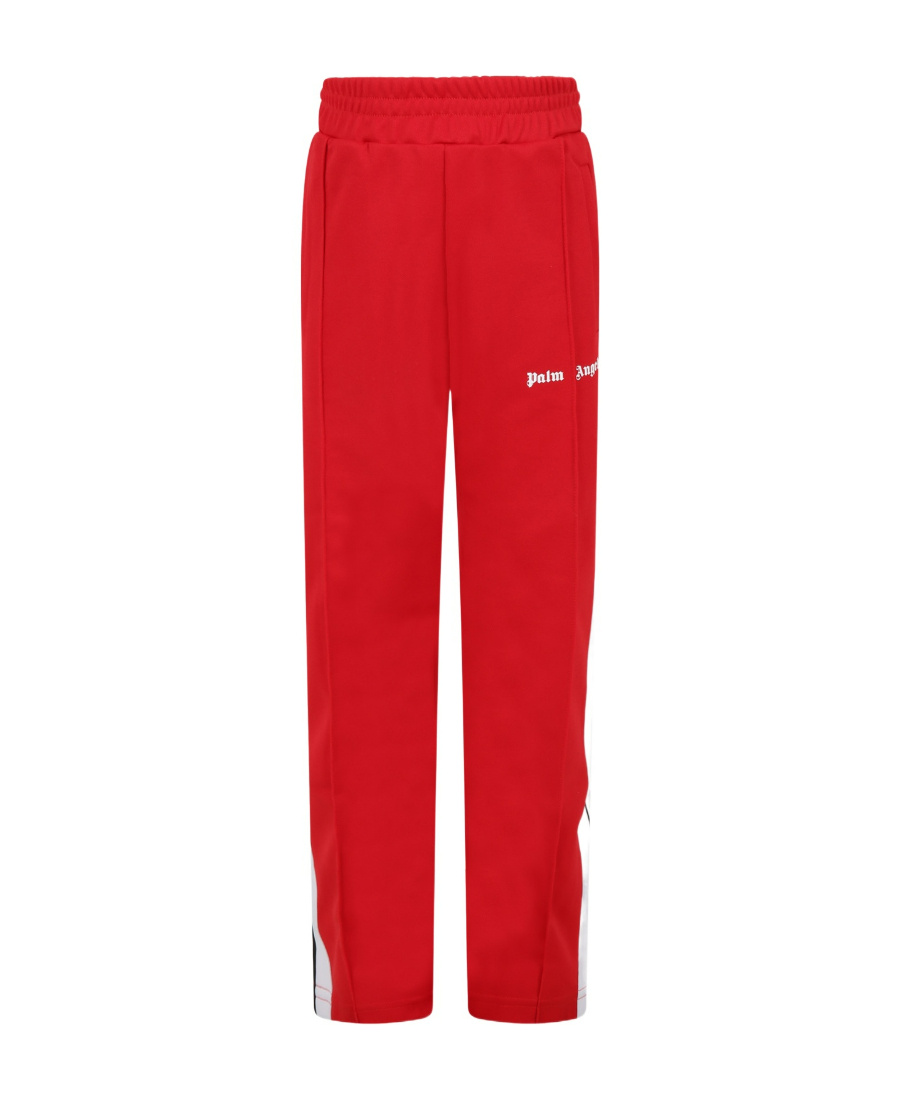 Palm Angels Logo-print Cotton Track Pants In Red