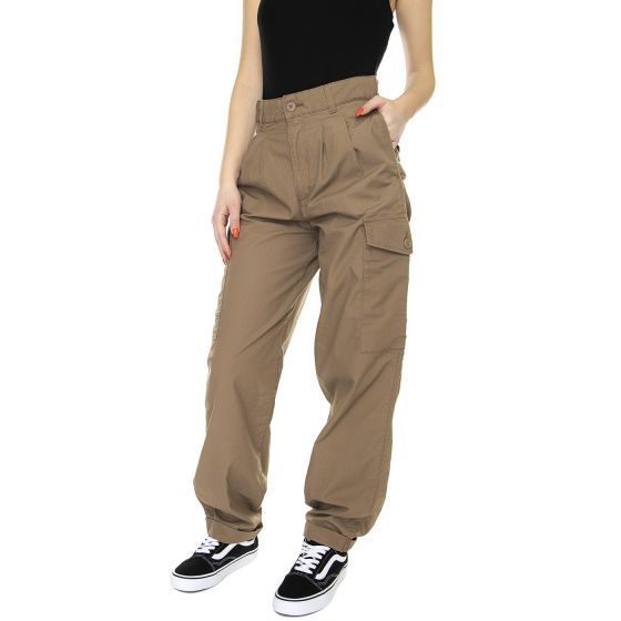 Carhartt Logo Casual Pants In Brown