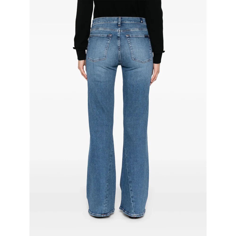 7 For All Mankind Modern Dojo Flare Leg Jeans In Blue