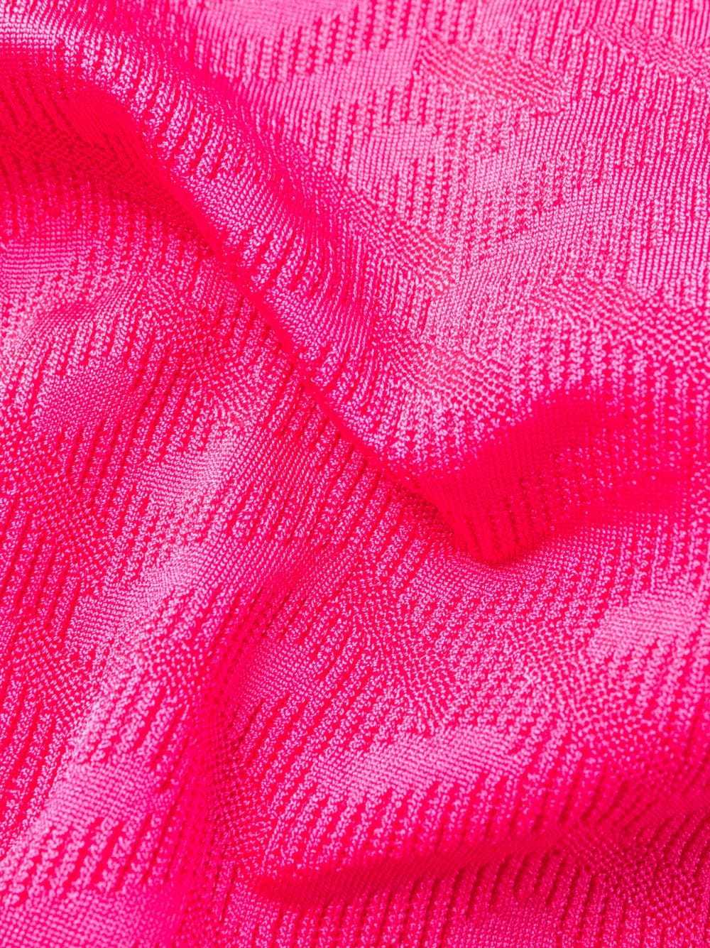 Versace Logo Pattern Flared Pants In Pink