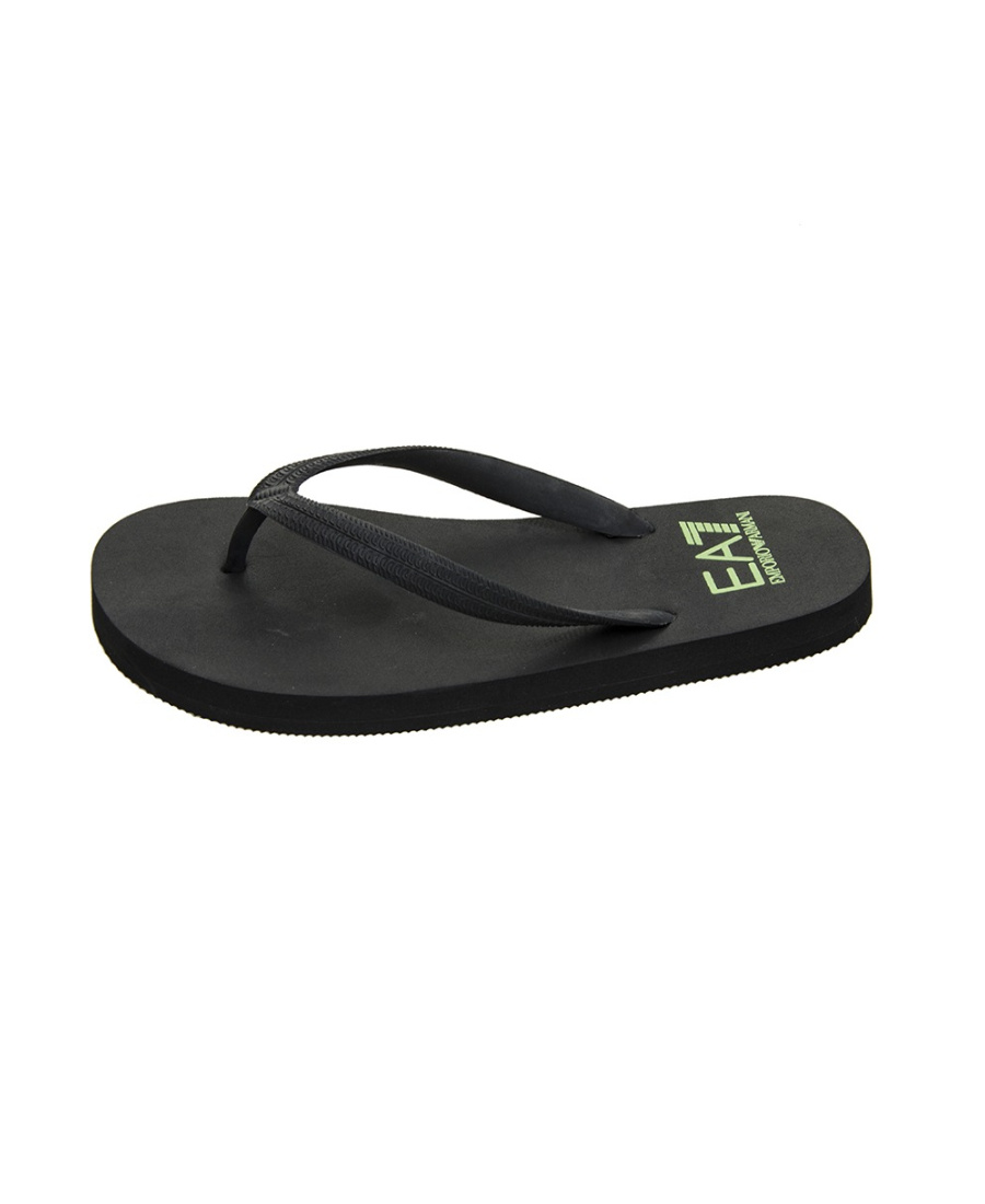 Ea7 Logo Details, Flip-flops. In Black