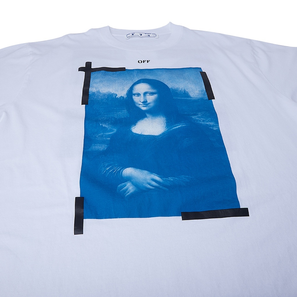 Off-white Mona Lisa Tape T-shirt In Green
