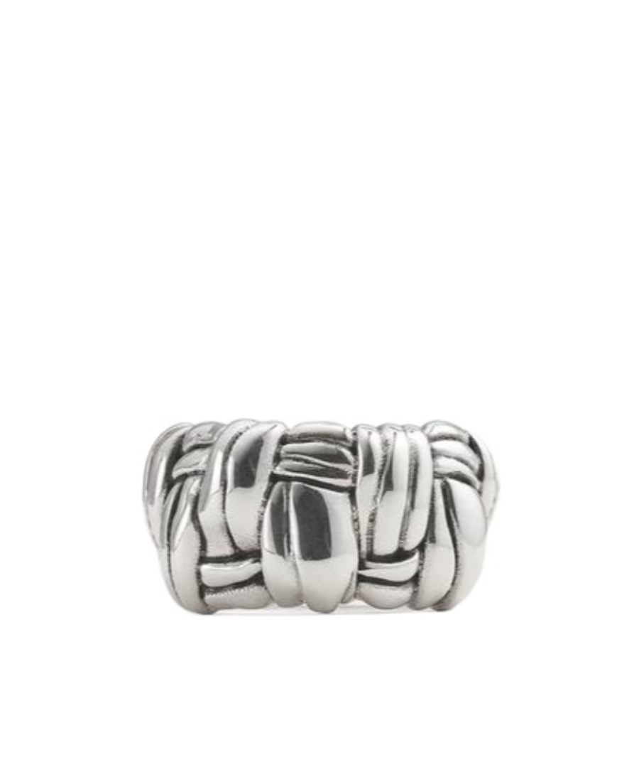 Bottega Veneta Pleated Ring In White