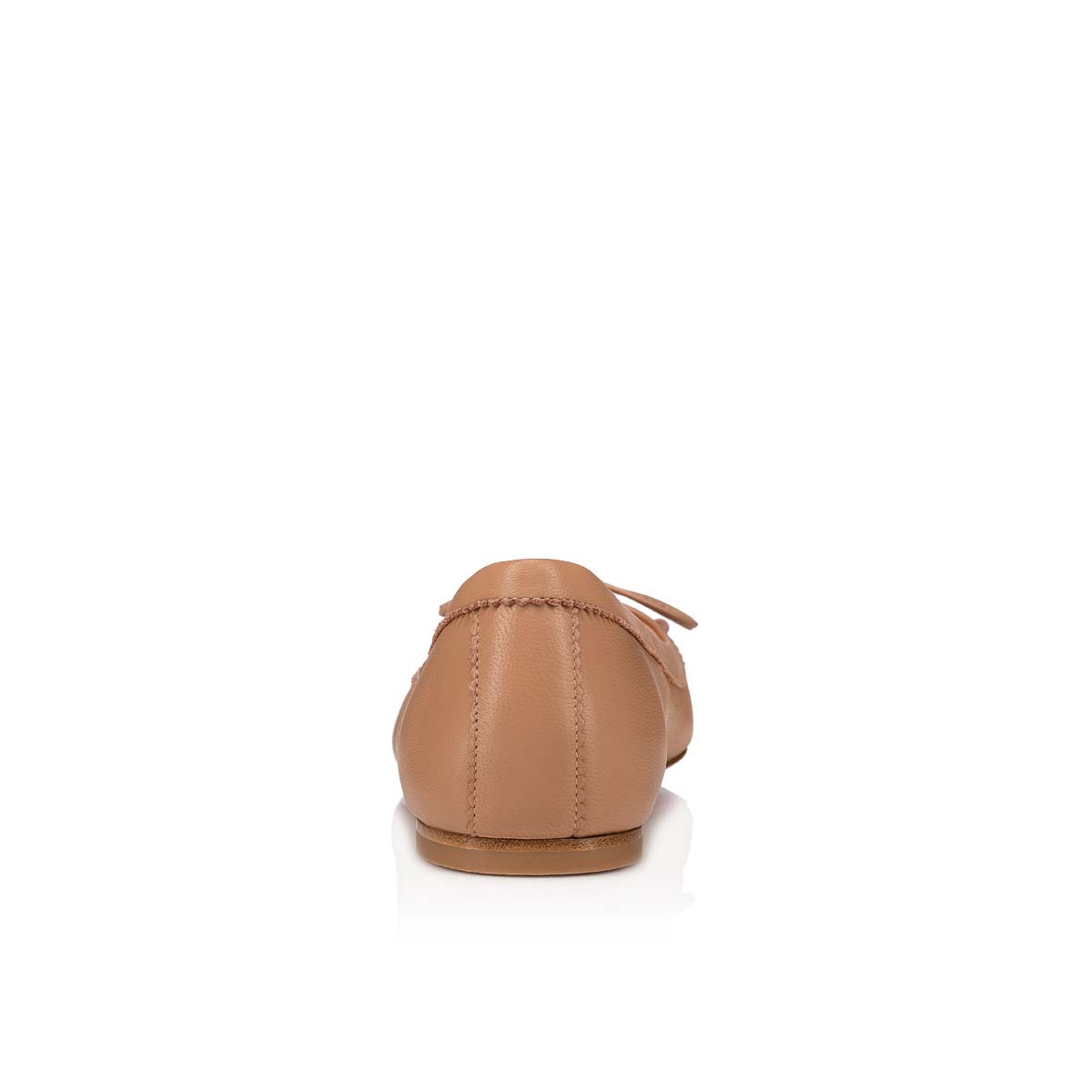 Christian Louboutin Mamadrague Leather Ballet Flats In Brown