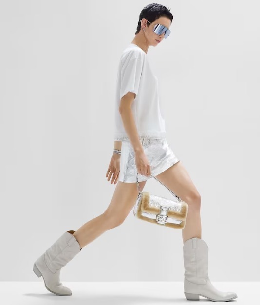 Fendi Round-neck T-shirt In White