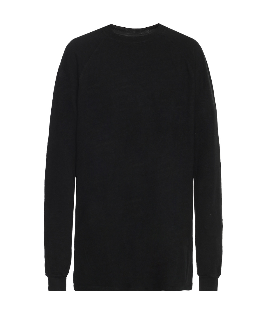 Rick Owens Drkshdw Logo Long-sleeved T-shirt In Black