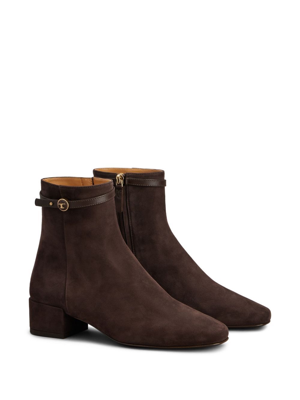 Tod's Ankle Boots In Suede In Brown
