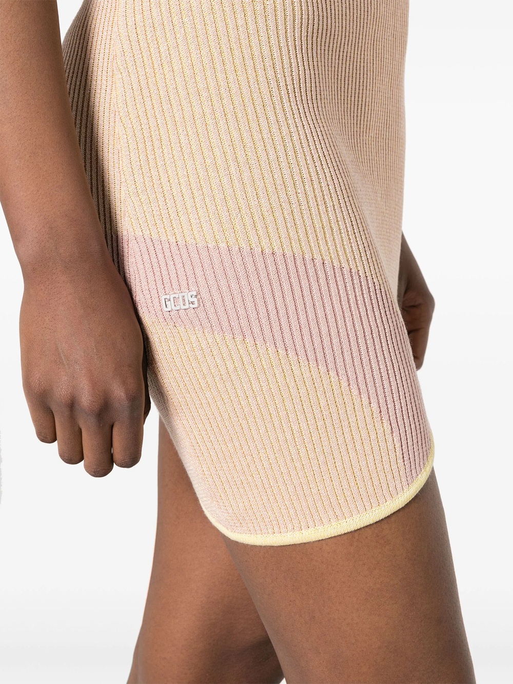 Gcds Pink Comma Minidress In Nude