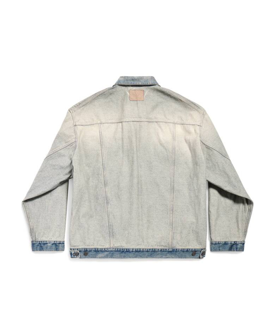 BALENCIAGA OVERSIZED JACKET IN BLUE 