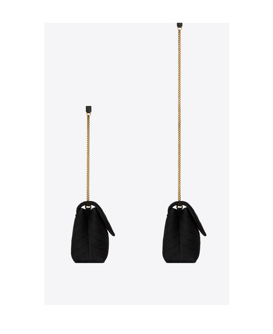 Saint Laurent Small Loulou Shoulder Bag In Black