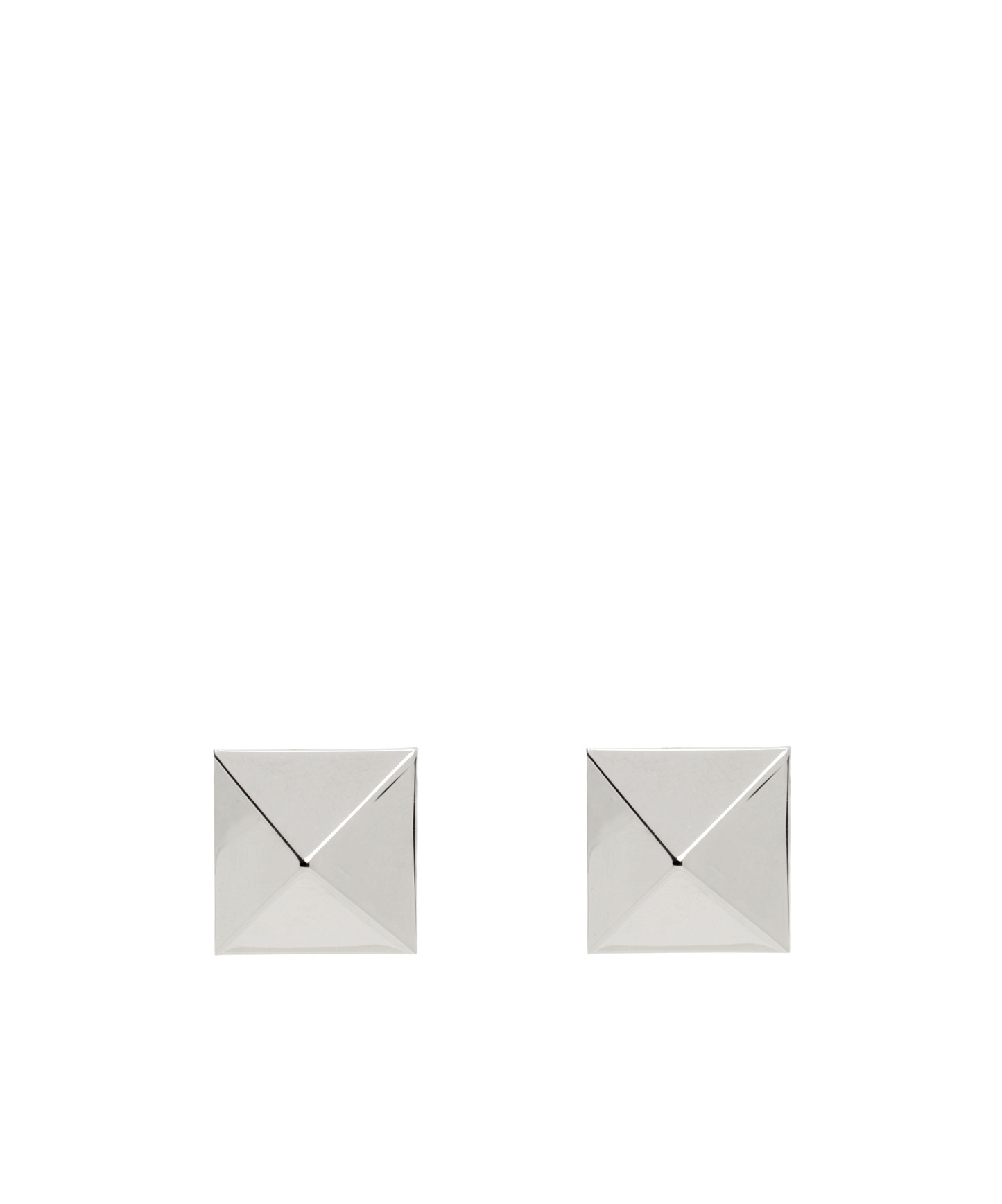 Valentino Logo Earrings In White