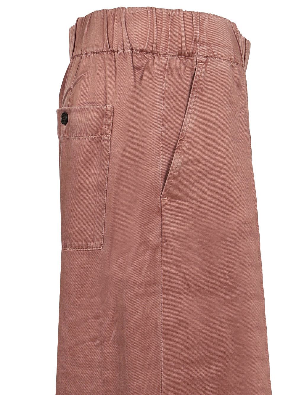 Dries Van Noten Pila Cupro And Cotton Trousers In Brown