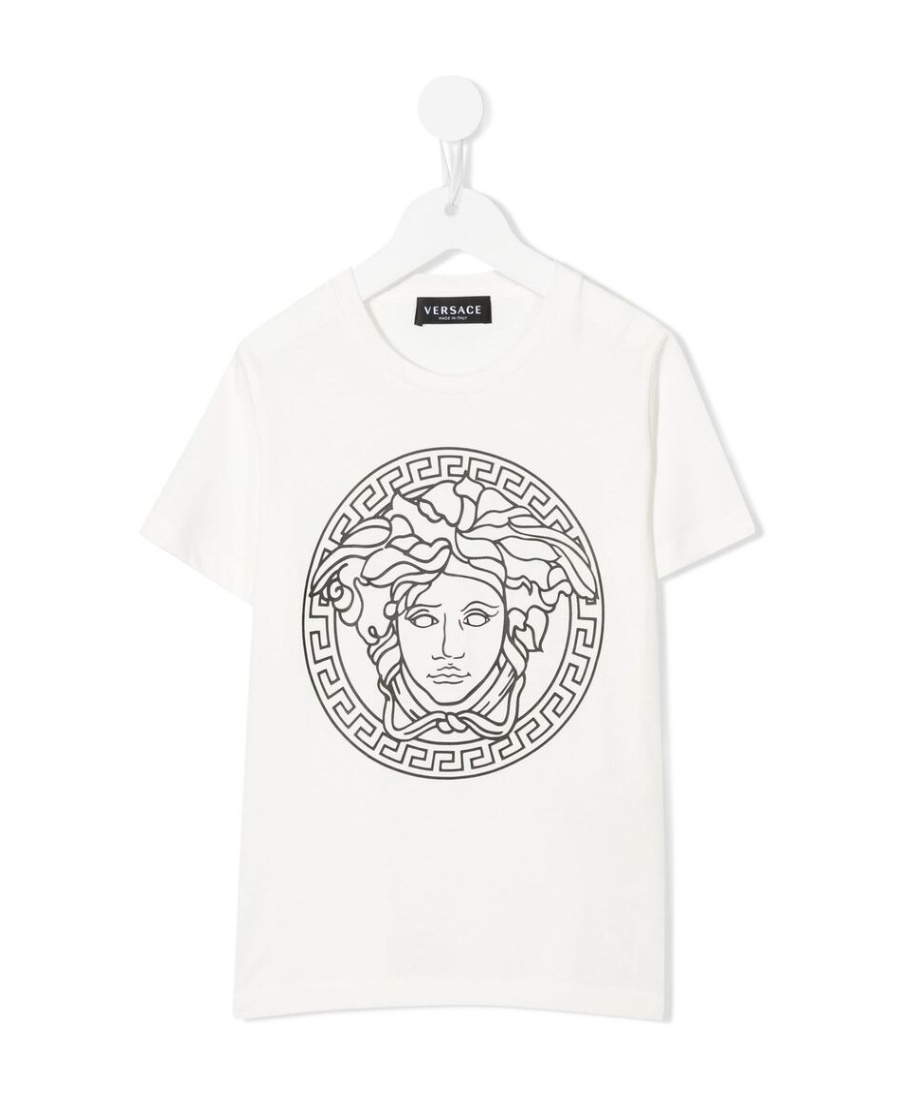 Versace White Cotton Medusa T-shirt In White