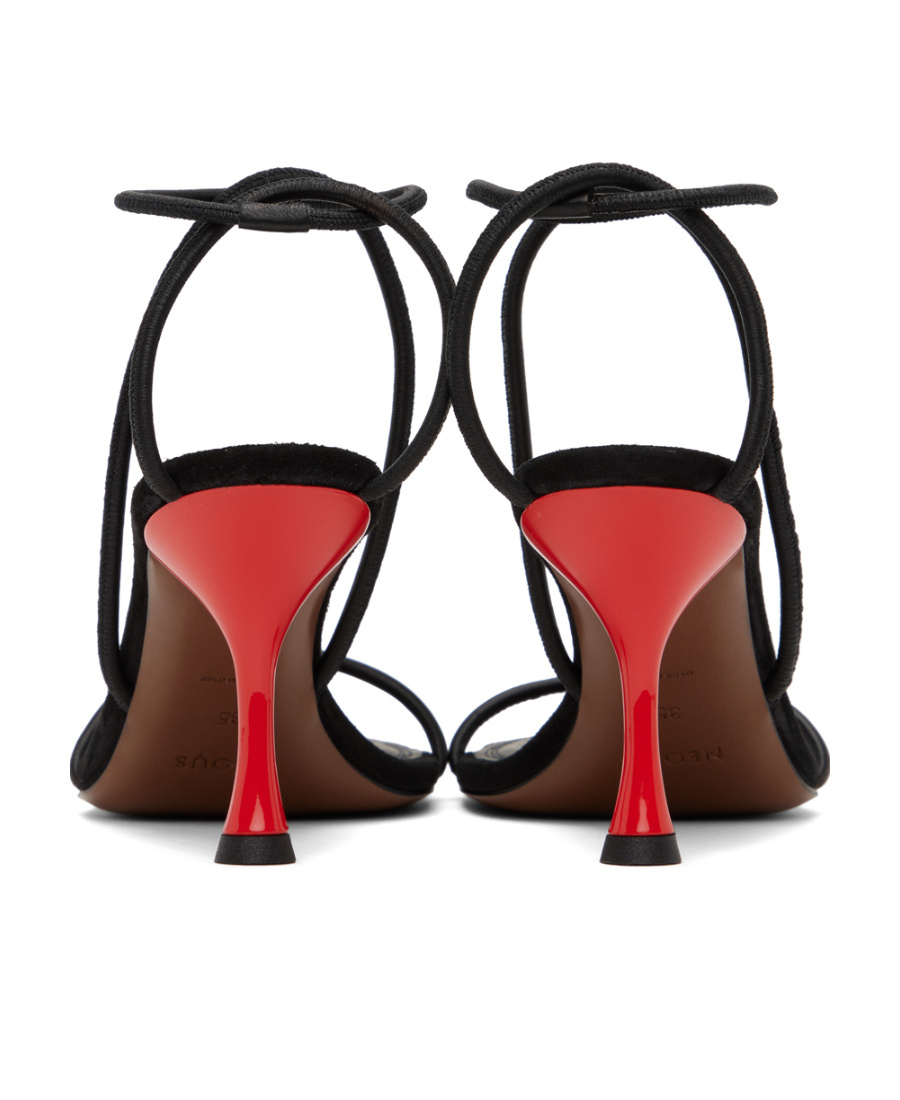 Neous Black Nenque Heeled Sandals In Black