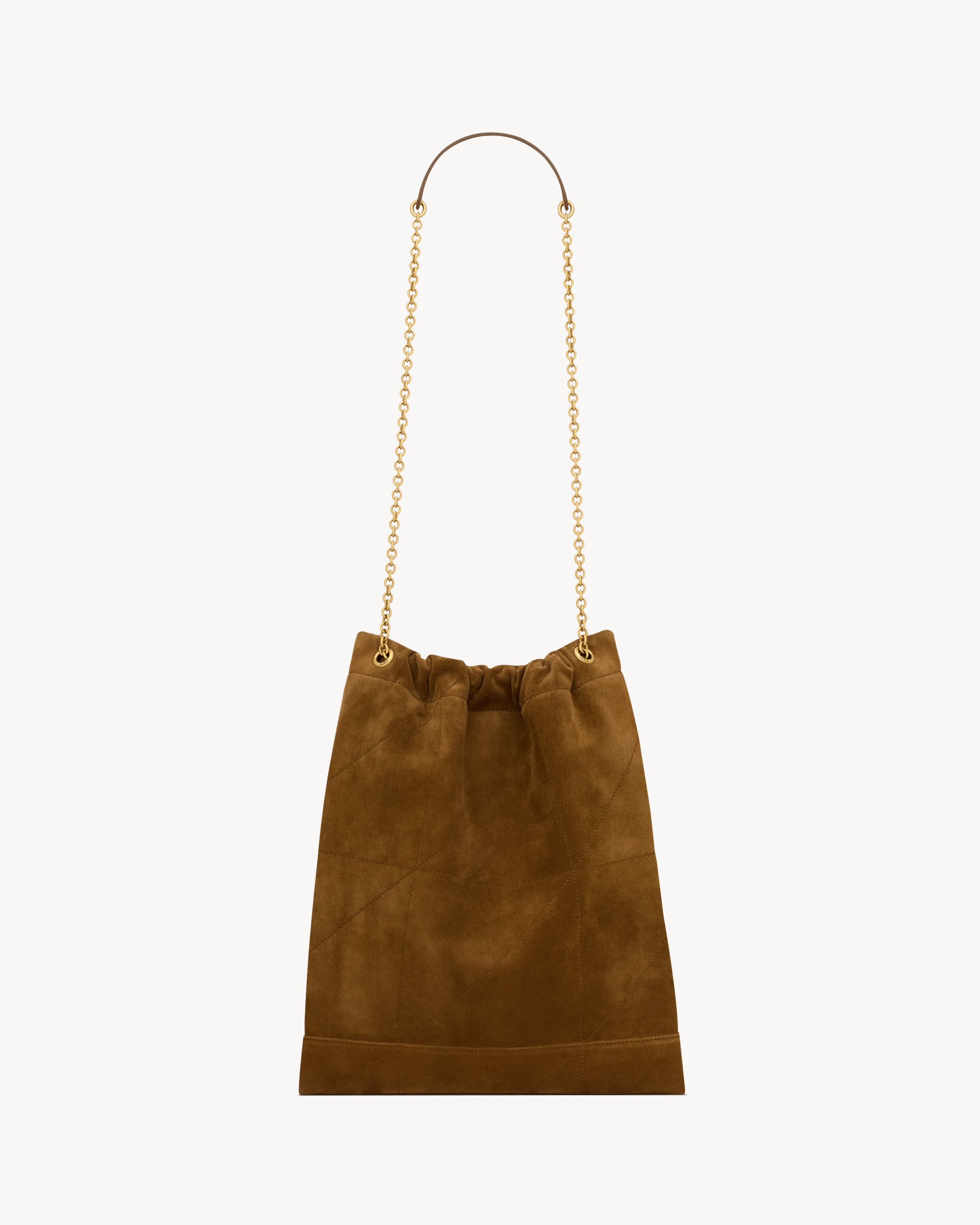 Saint Laurent Jamie Pochon Medium Shoulder Bag In Brown