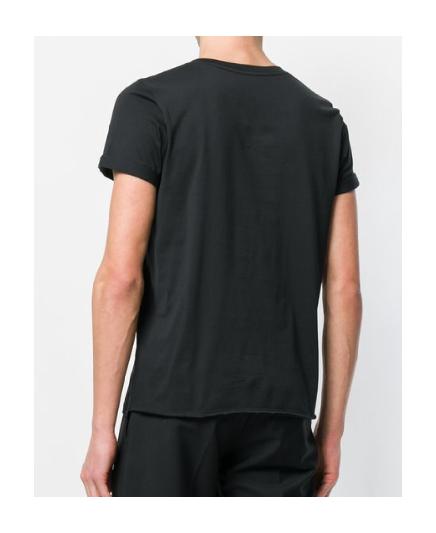 Saint Laurent Logo Print T-shirt In Black