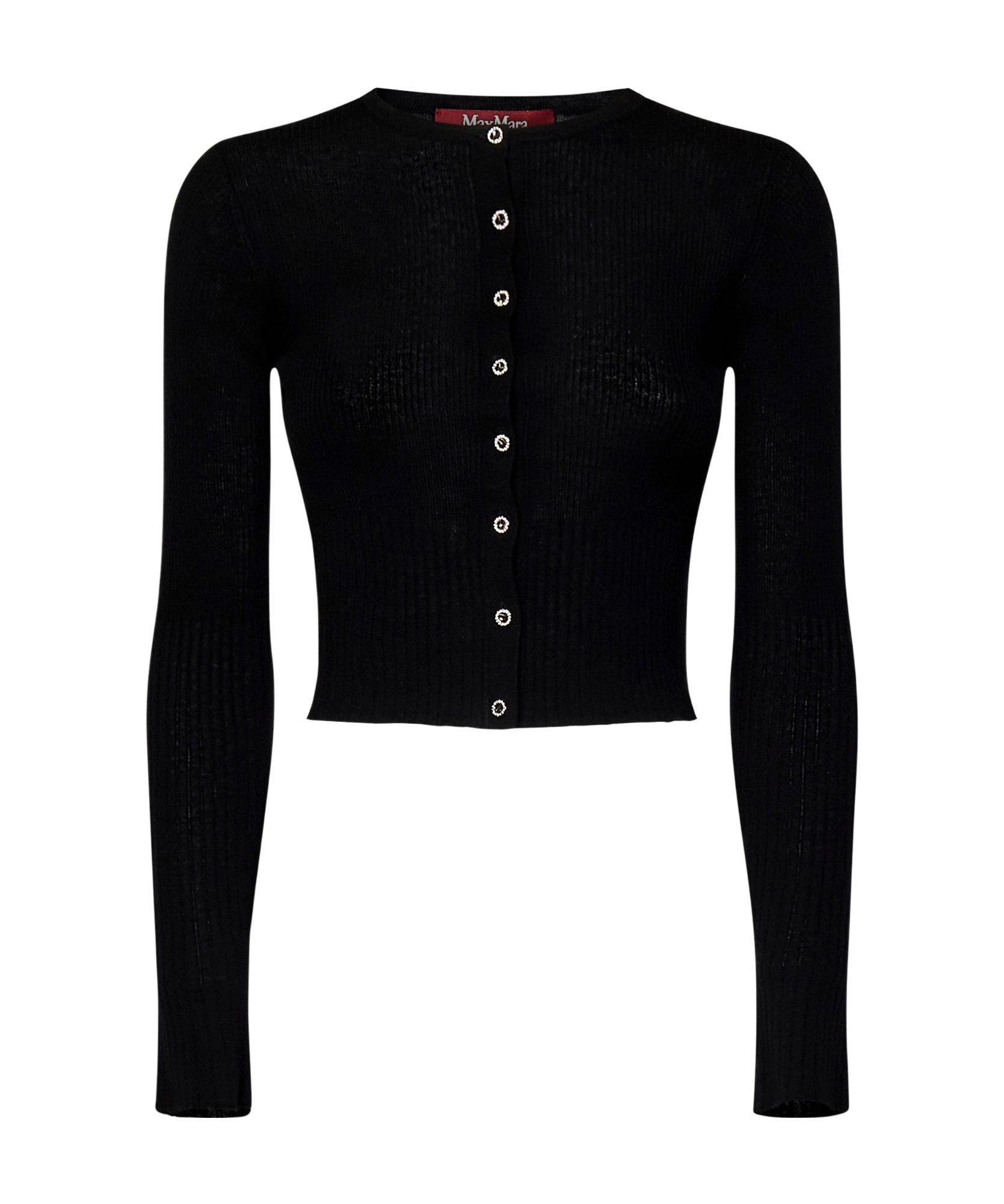 Max Mara Women's Feriale Wool And Silk Cardigan In Black