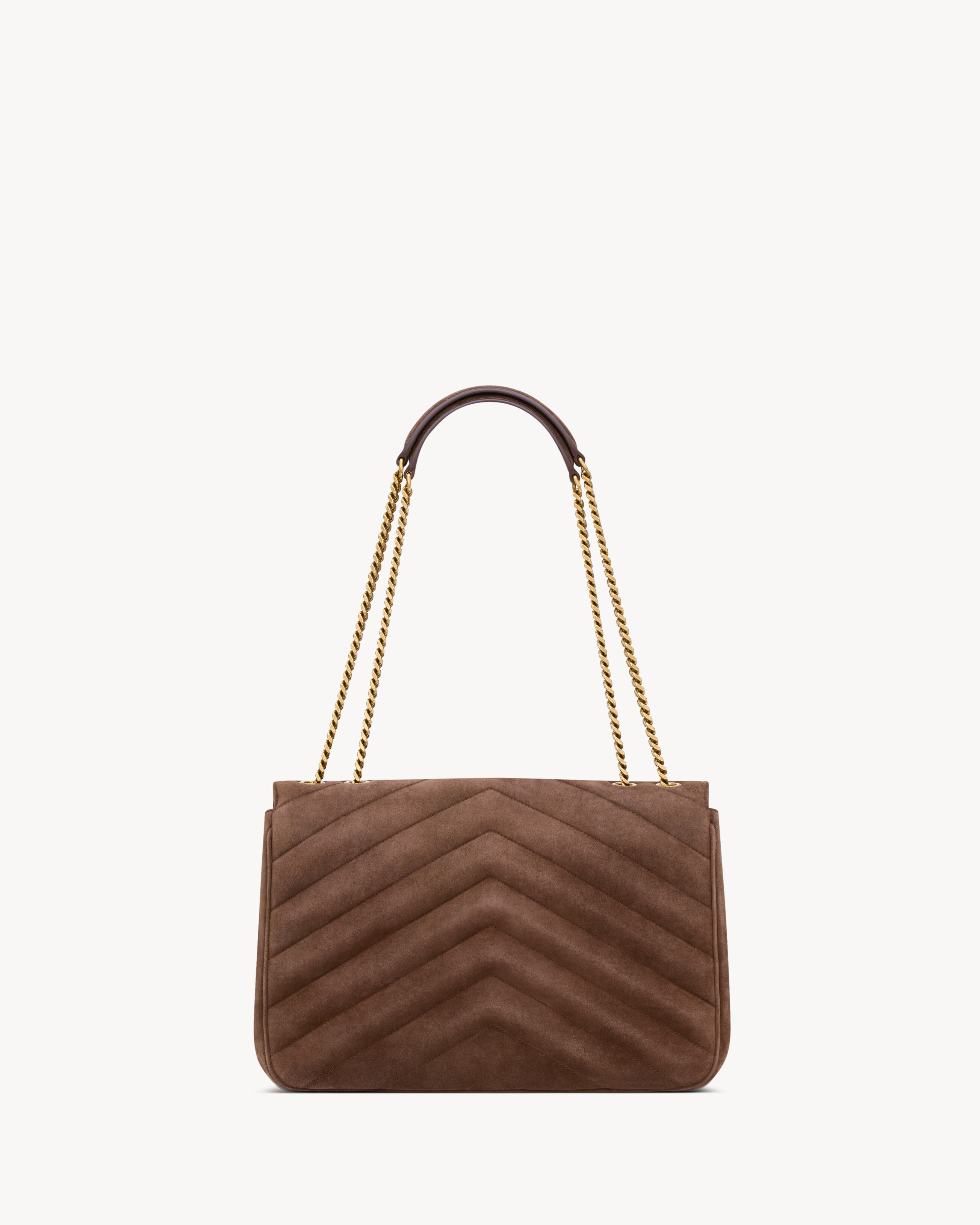 Saint Laurent Loulou Large Quilted Suede Bag