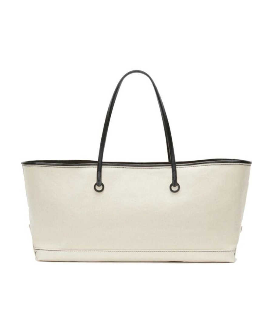 Jw Anderson J.w. Anderson Stretch Anchor Canvas Tote Bag In White