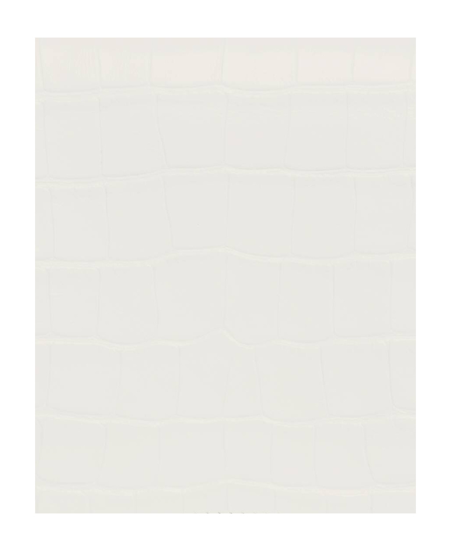Balenciaga Crush Crocodile-embossed Crossbody Bag In White