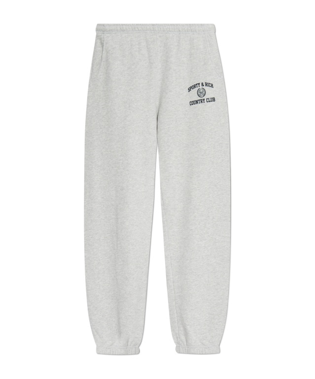 Shop Sporty And Rich Elastic Waist Sweatpants In White