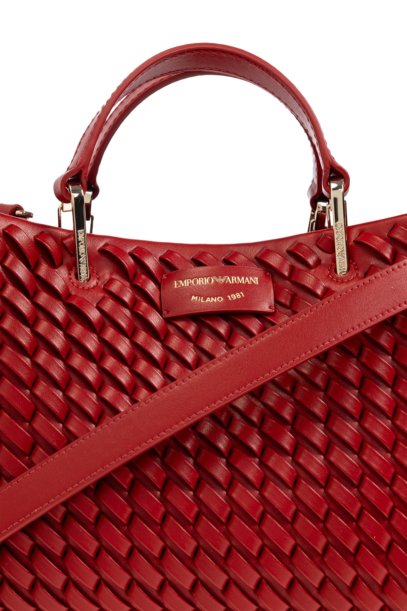 Shop Emporio Armani Myea Tote Bag In Red
