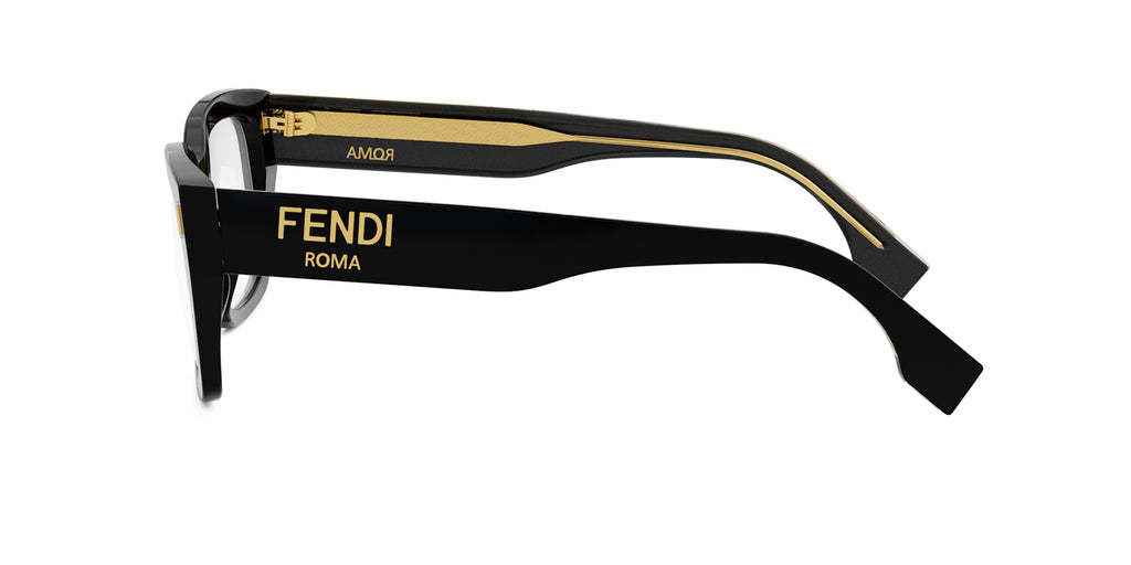 Fendi Eyewear Square Frame Glasses In Black