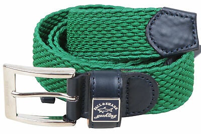 Paul & Shark Logo Belt In Green