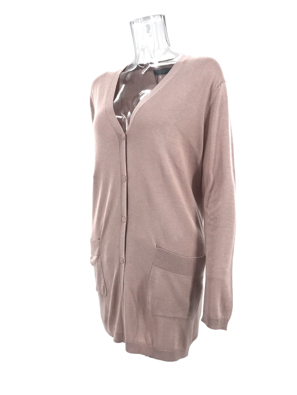 Weekend Max Mara Long-sleeved Knitted Cardigan In Nude