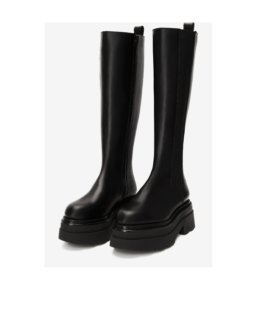 Alexander Wang Carter Platform Knee-high Boots In Black