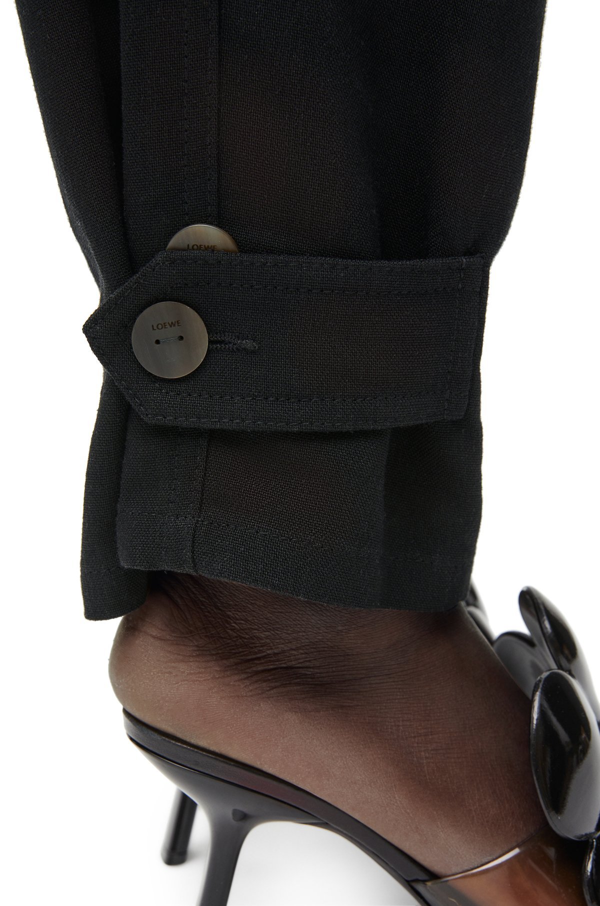 Loewe Belt-loop Overalls In Black