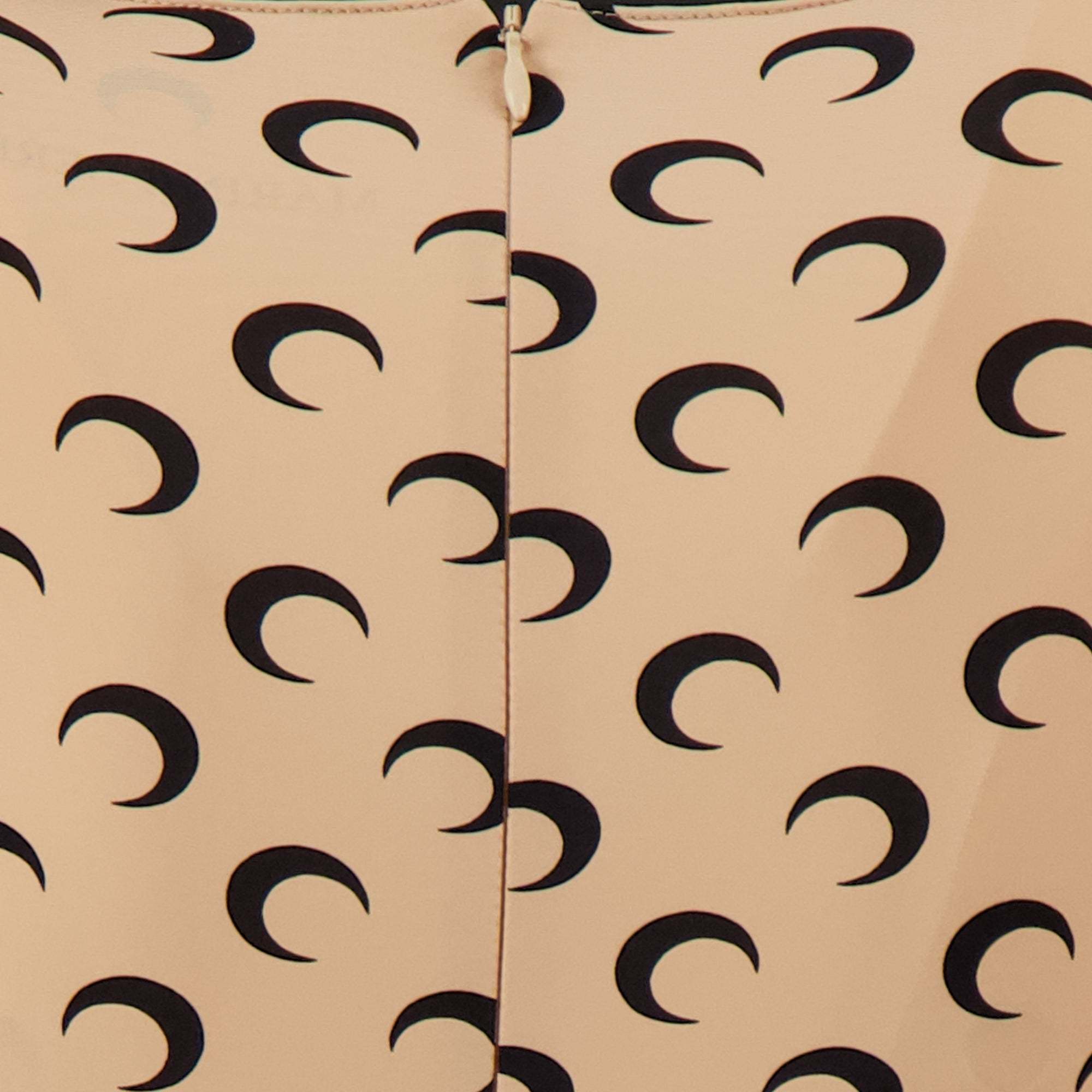 Marine Serre Combinaison Longue Jersey Moon Beige In Brown