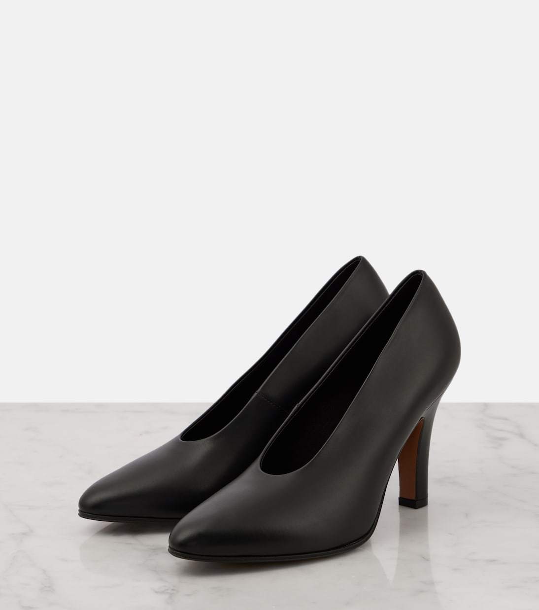 The Row Prudens 90 Leather Pumps In Multi