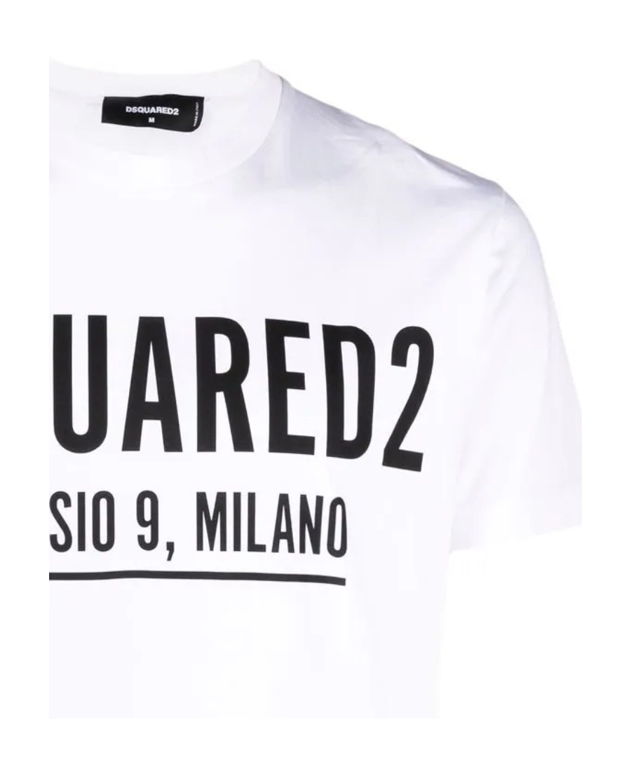 Dsquared2 Ceresio 9 Print Cotton Jersey T-shirt In White