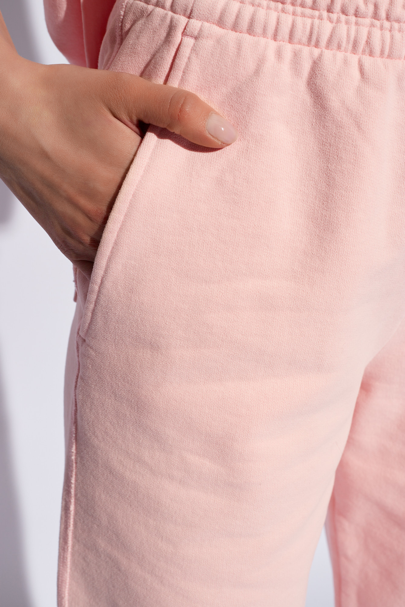 Acne Studios Drawstring Belt Sweatpants In Nude