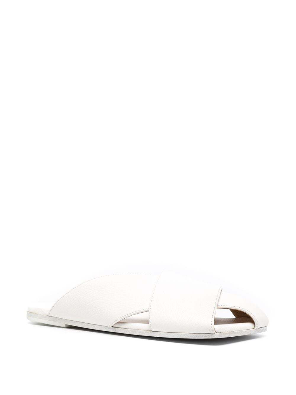Marsèll Spatola Flat Sandals In White