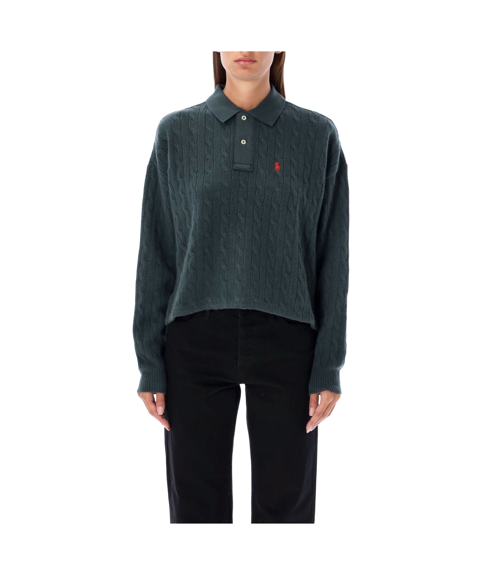 Polo Ralph Lauren Polo-pony-motif Polo Shirt In Black