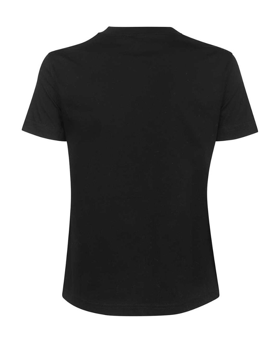 Versace Jeans Piece Number-print T-shirt In Black
