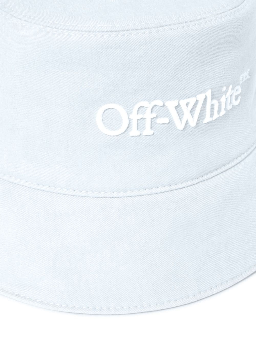 Off-white Bookish Logo-detail Bucket Hat In White