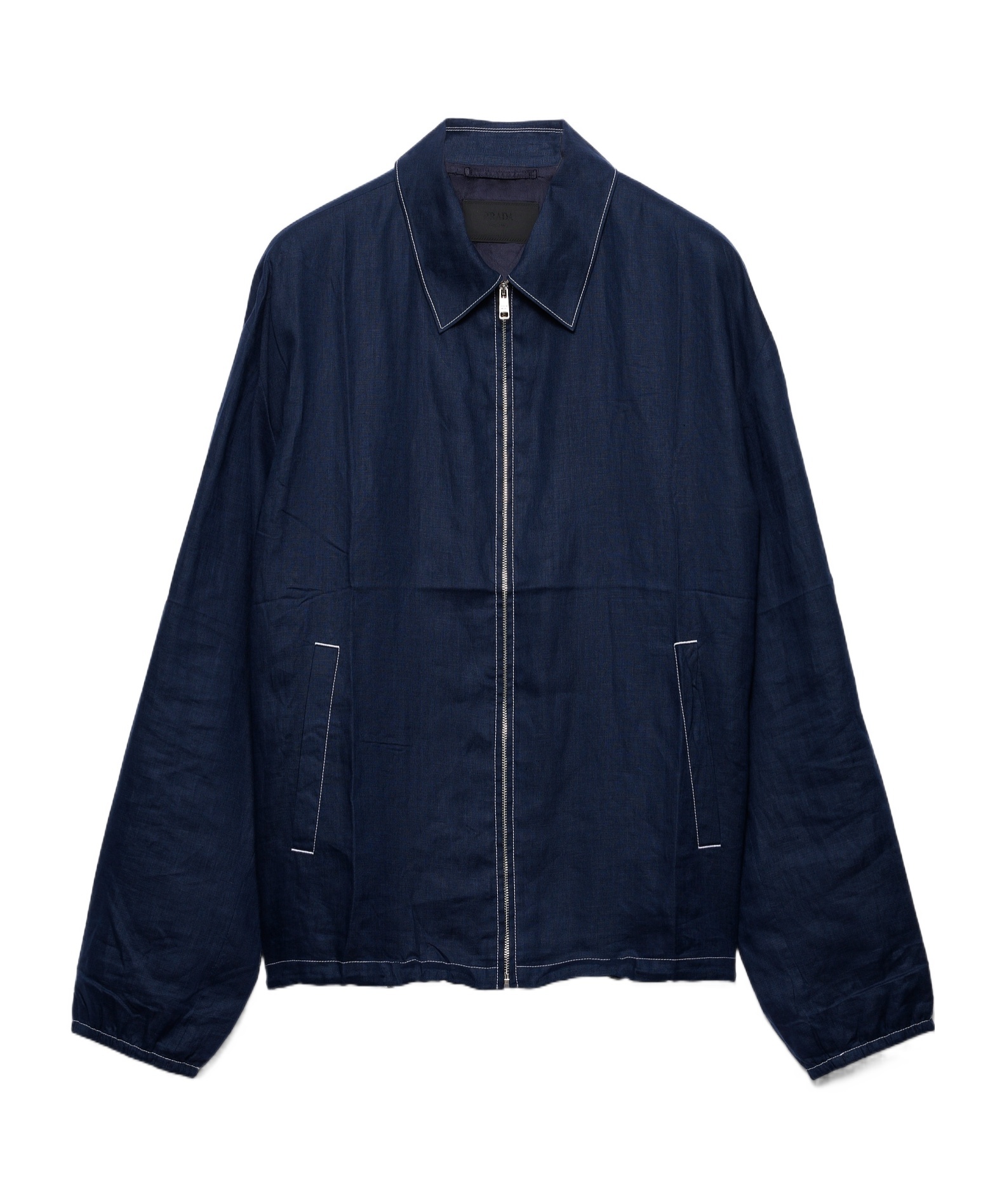 Prada Blousonjacke Aus Baumwolle In Blue
