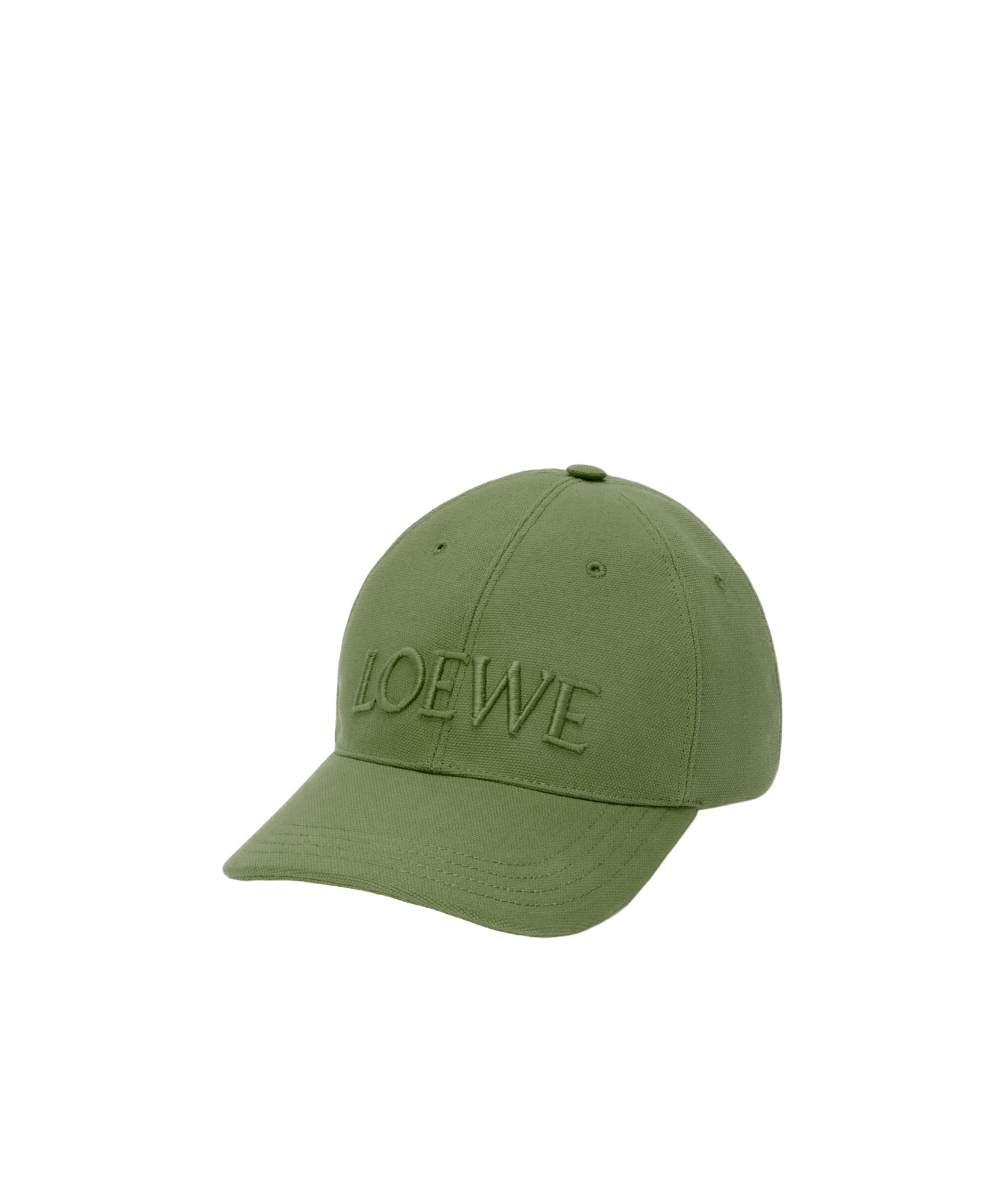 Loewe Embroidered Baseball Cap In Sage Green