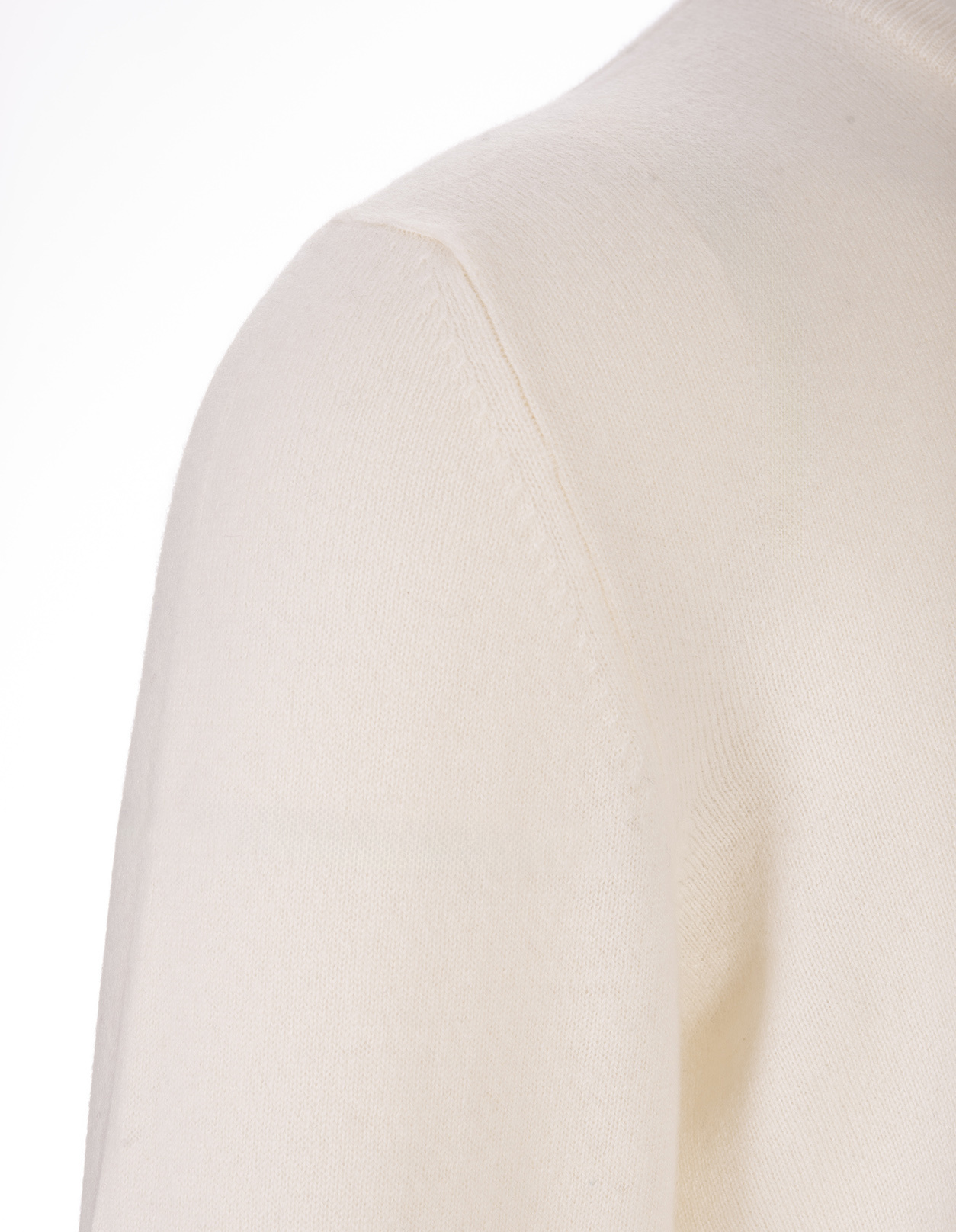 Fedeli Long-sleeved Sweater In White