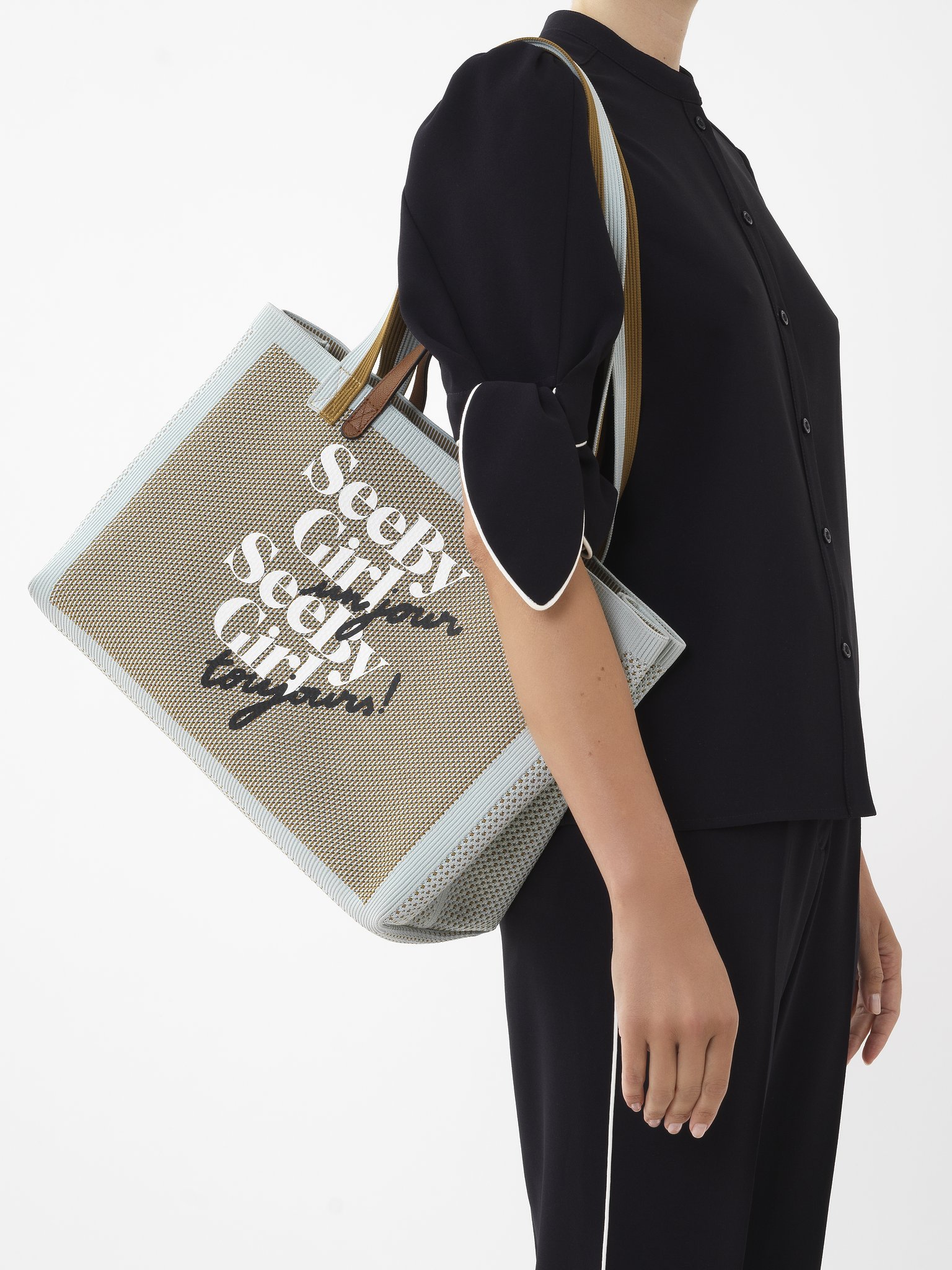 See By Chloé Logo Shoulder Bag In Multicolor