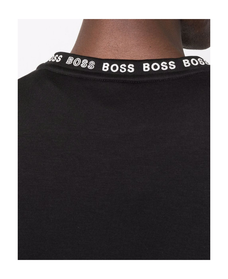 HUGO BOSS LOGO-TRIMMED SWEATSHIRT
