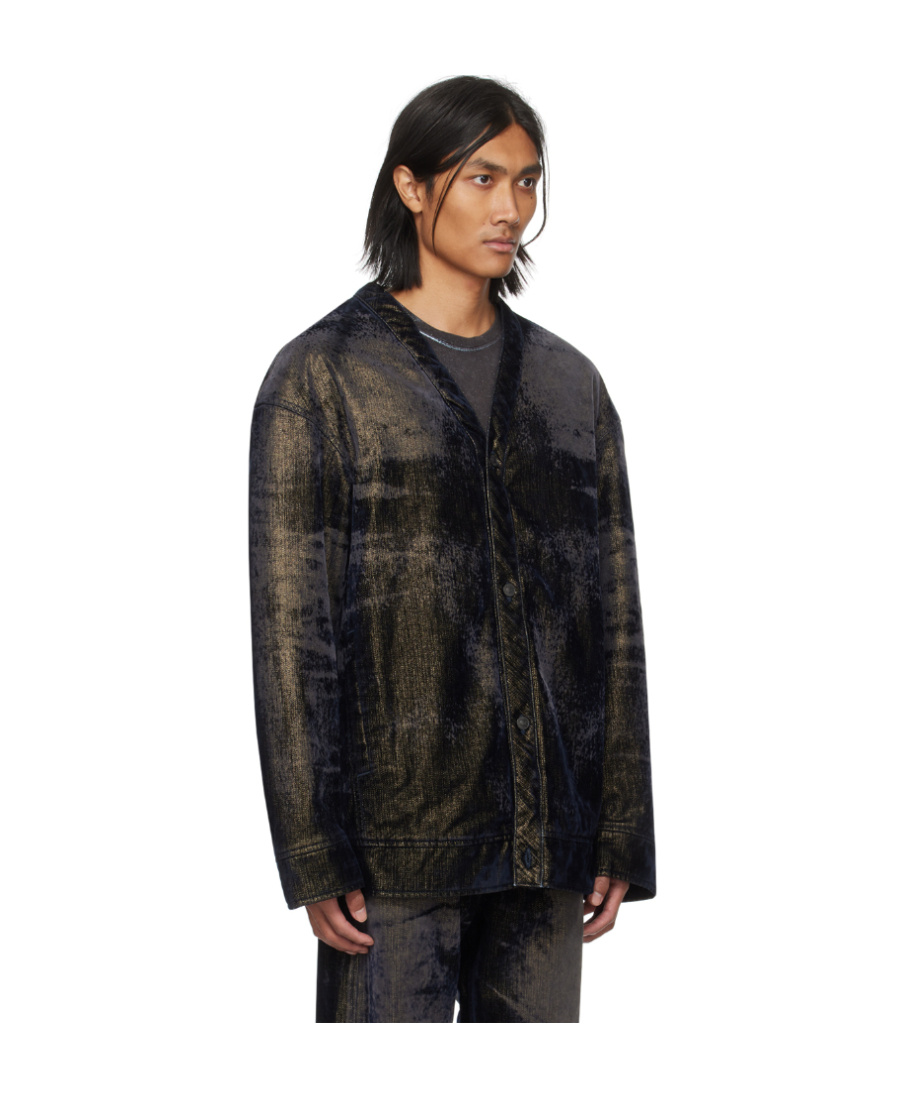 Diesel D-conf Cotton Bomber Jacket In Black