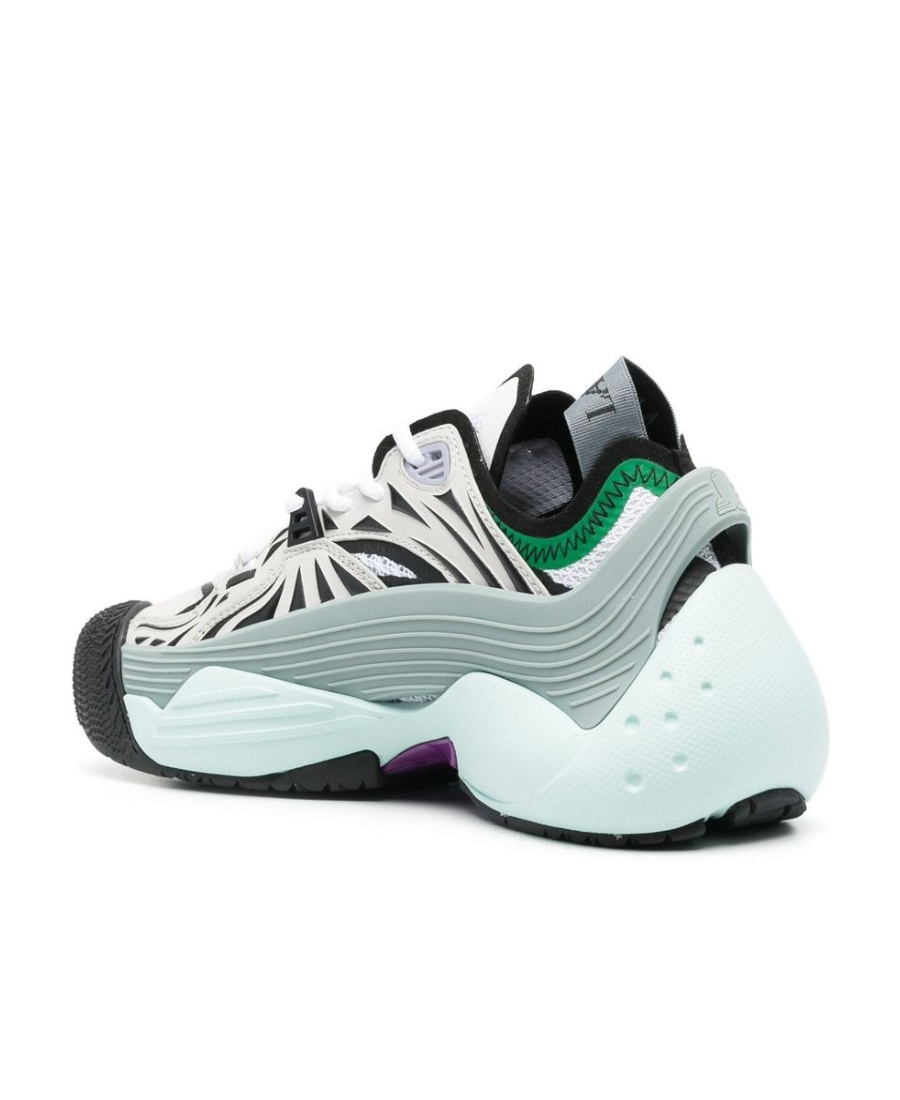 Lanvin Blue Flash X Low Top Sneakers In White