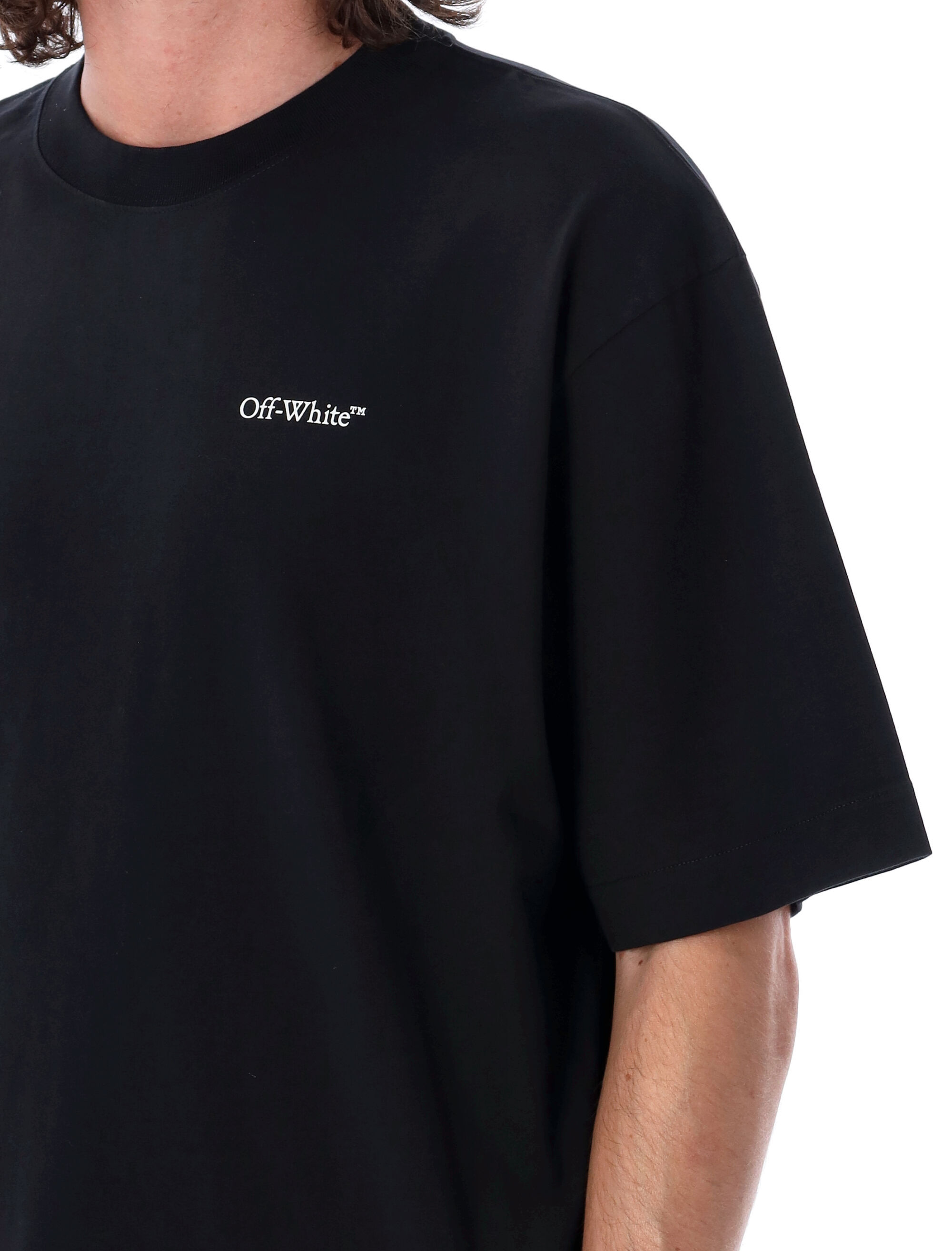 Off-white Logo-print Short-sleeve T-shirt In Black