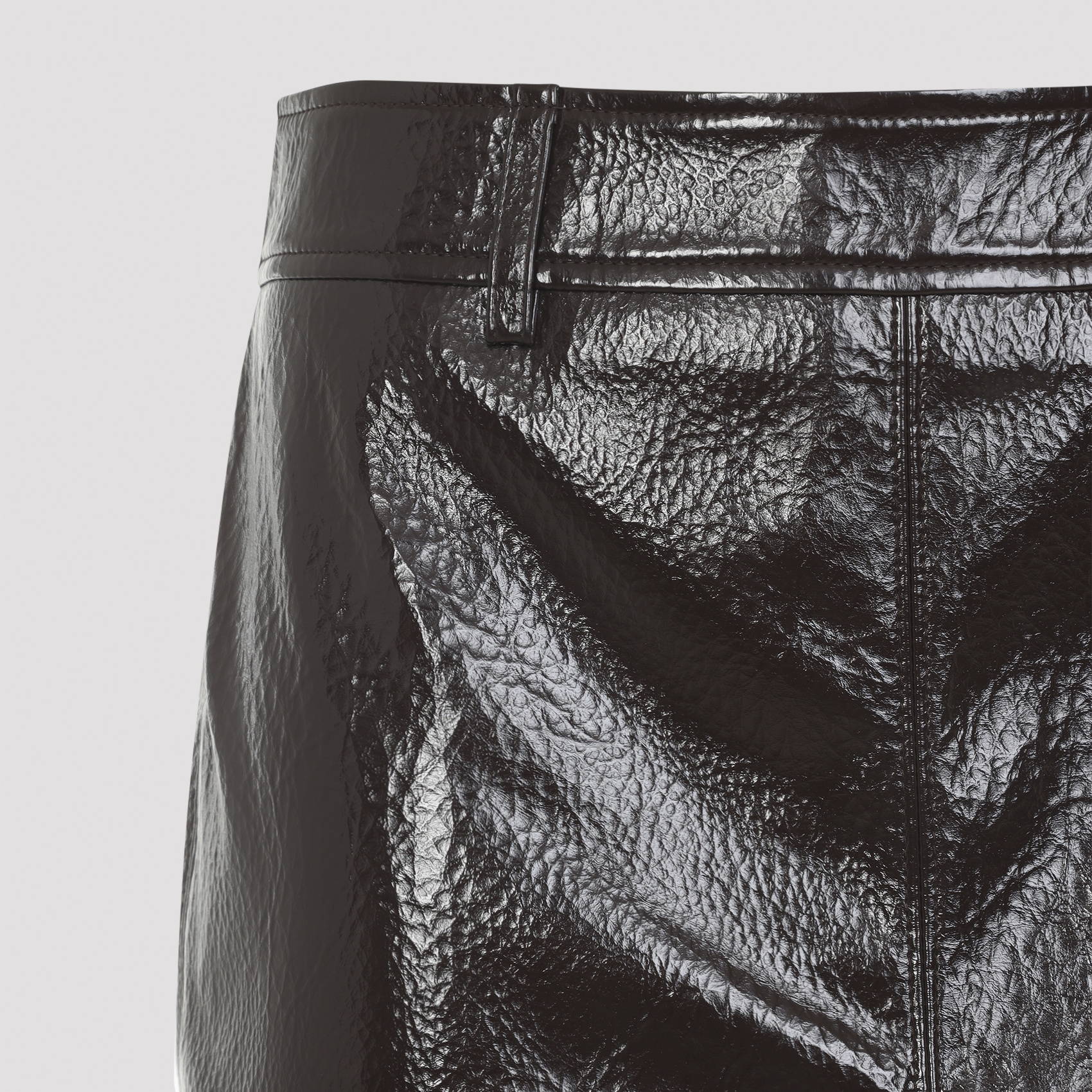 The Frankie Shop Crackled Pencil Skirt Textured Surface In Black