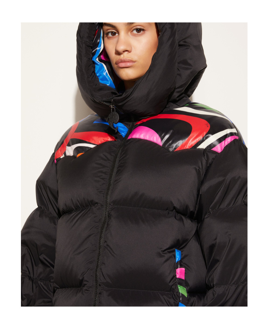 Pucci Onde-panelling Hooded Puffer Jacket