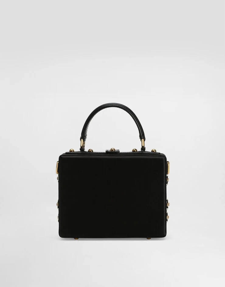 Dolce & Gabbana Patterned Shoulder Bag In Black